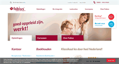 Desktop Screenshot of fabiusopleidingen.nl