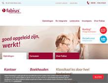 Tablet Screenshot of fabiusopleidingen.nl